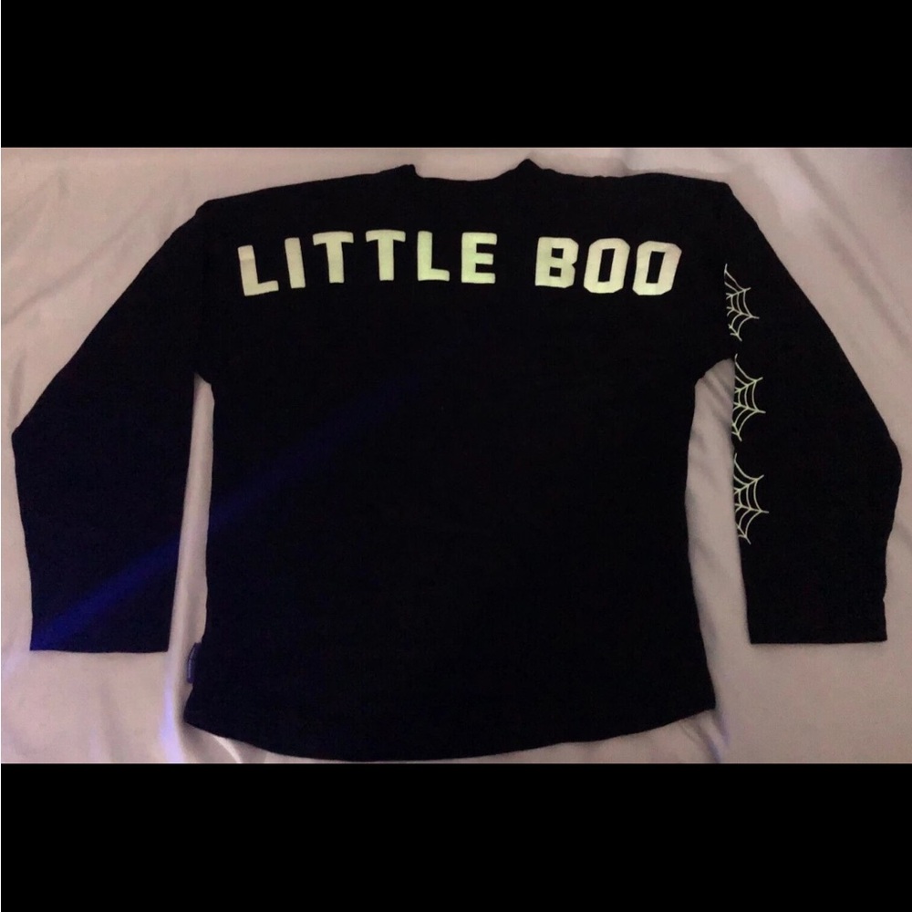 Disney Parks Little Boo Vampire Mickey Halloween Spirit Jersey Kids glow in dark - Picture 2 of 8